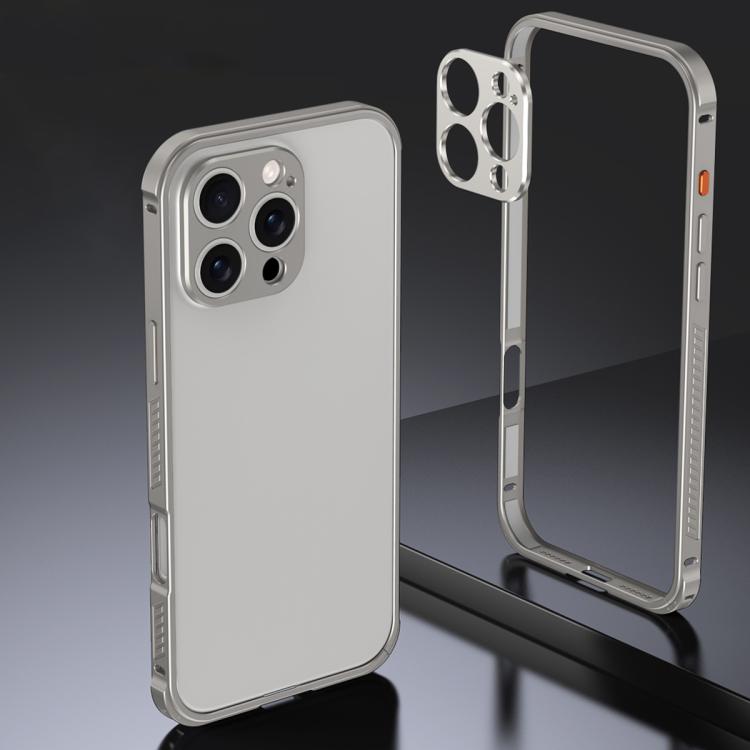 Armor Dual-side Anti-slip Metal Frame Case with Lens Cover, For iPhone 17 Pro Max�...