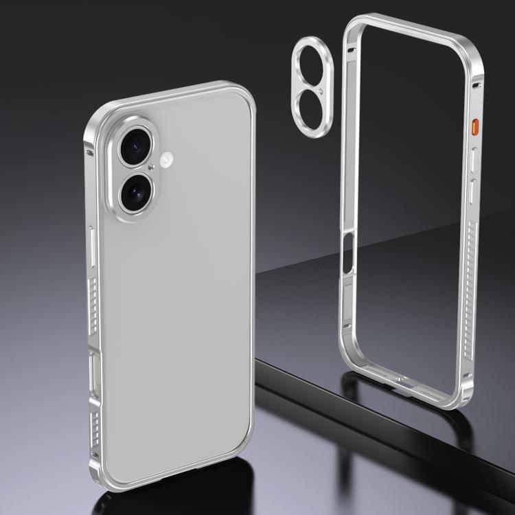 Armor Dual-side Anti-slip Metal Frame Case with Lens Cover, For iPhone 17 Pro Max�...