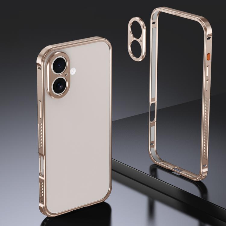 Armor Dual-side Anti-slip Metal Frame Case with Lens Cover, For iPhone 17 Pro Max�...