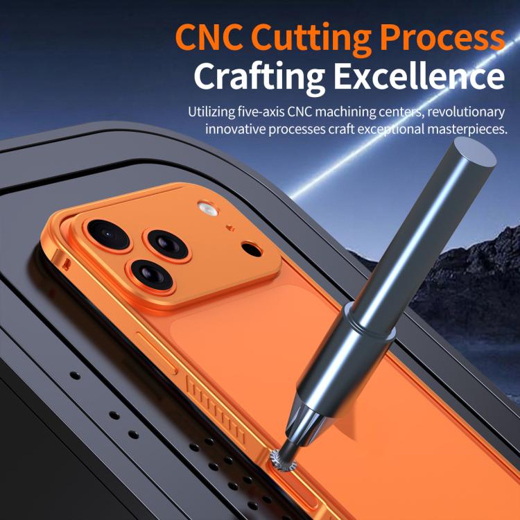 Armor Dual-side Anti-slip Metal Frame Case with Lens Cover, For iPhone 17 Pro Max�...