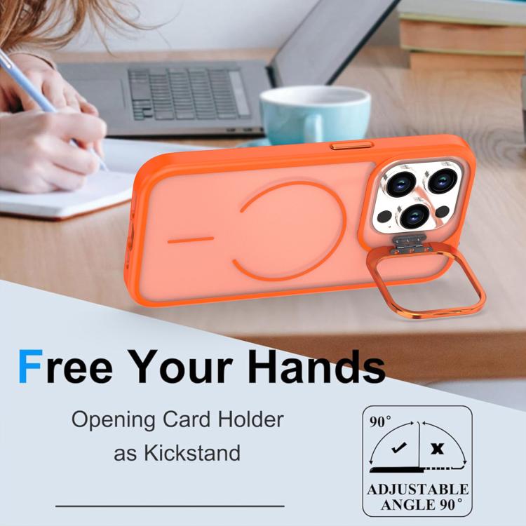 Bright Color Frosted Skin-feel Camera Bracket Magsafe Phone Case������������������...