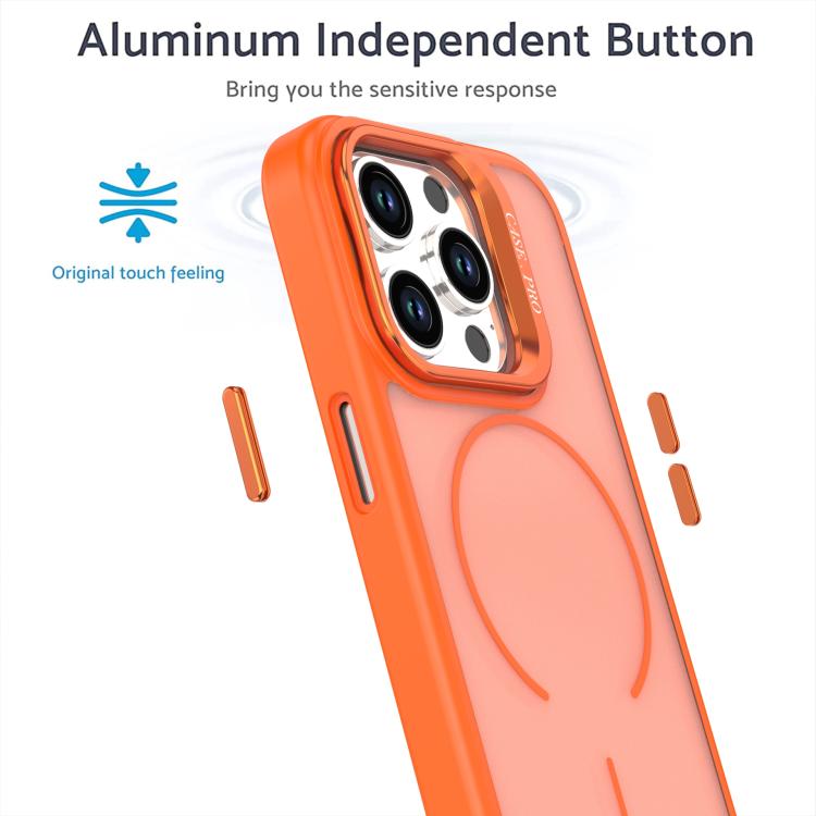 Bright Color Frosted Skin-feel Camera Bracket Magsafe Phone Case������������������...