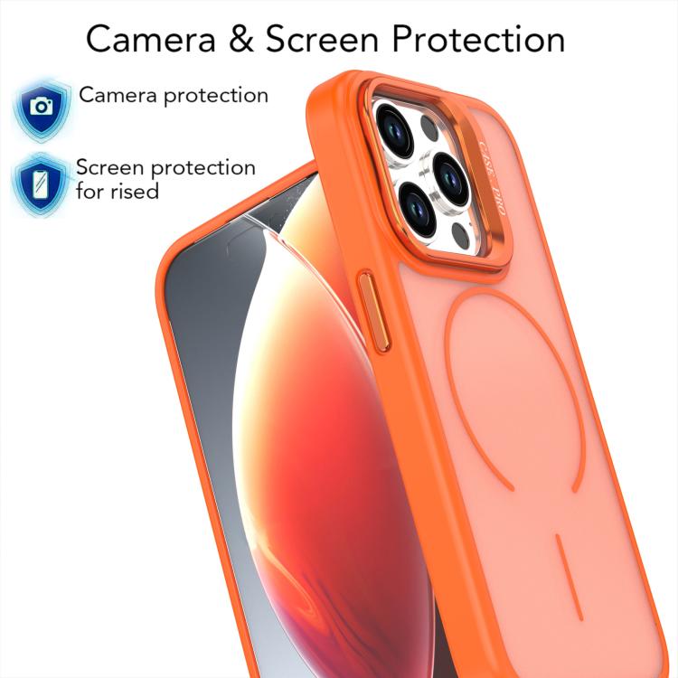 Bright Color Frosted Skin-feel Camera Bracket Magsafe Phone Case������������������...