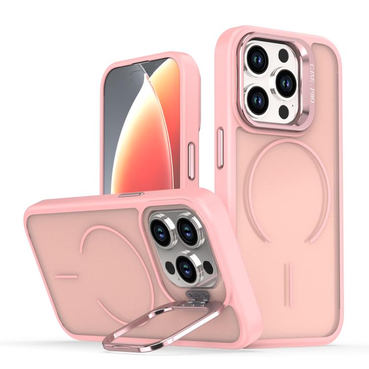 Bright Color Frosted Skin-feel Camera Bracket Magsafe Phone Case������������������...