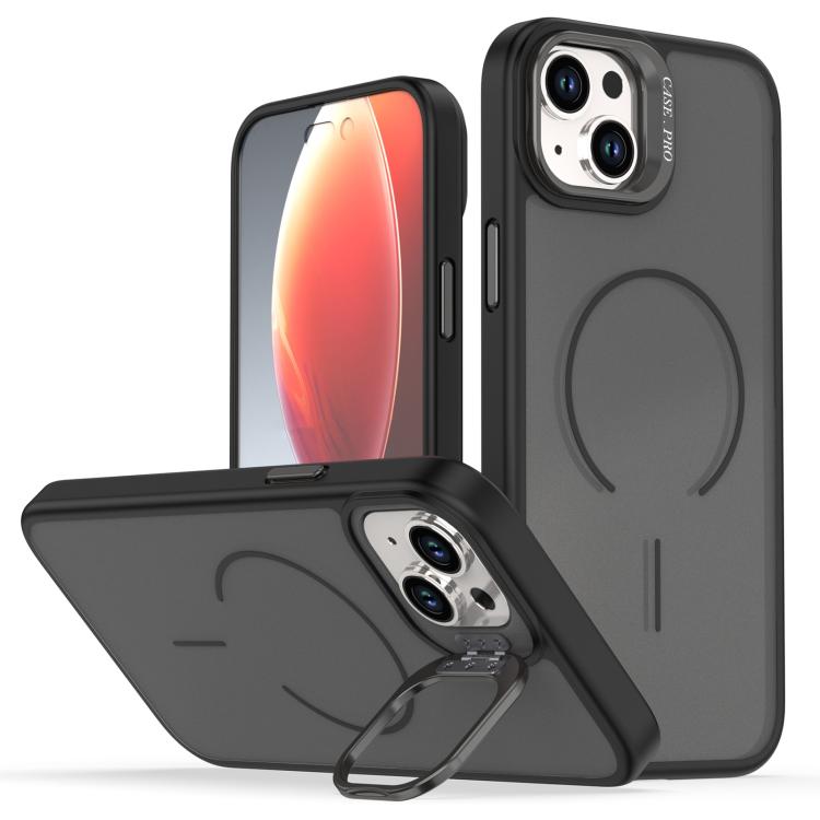 Bright Color Frosted Skin-feel Camera Bracket Magsafe Phone Case������������������...