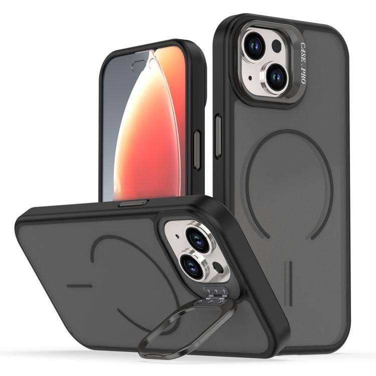 Bright Color Frosted Skin-feel Camera Bracket Magsafe Phone Case������������������...