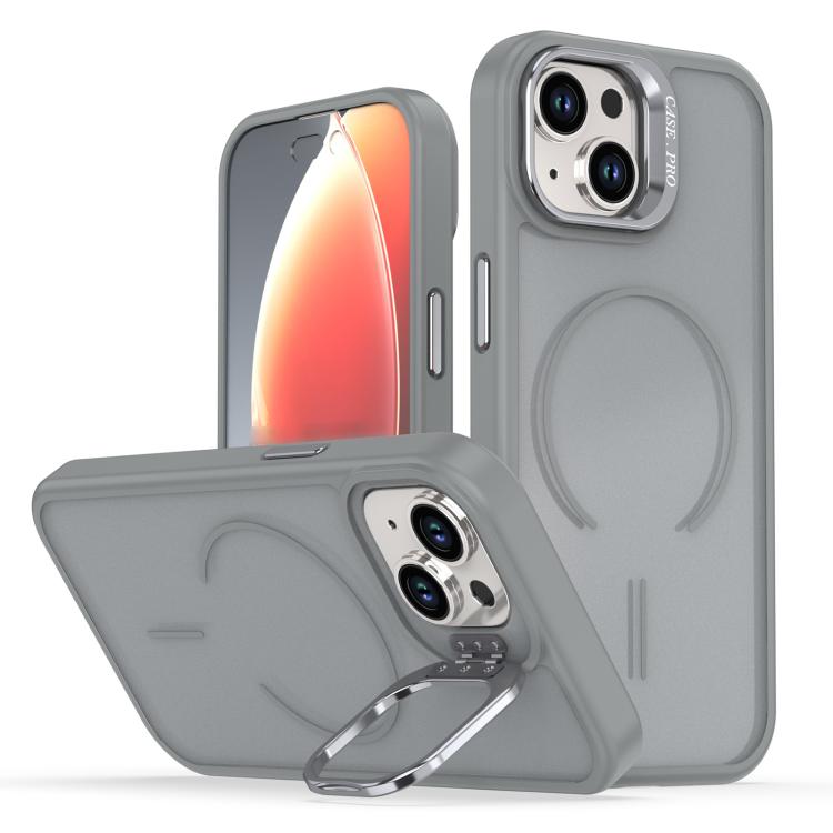 Bright Color Frosted Skin-feel Camera Bracket Magsafe Phone Case������������������...