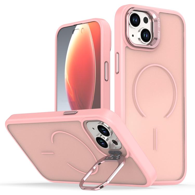 Bright Color Frosted Skin-feel Camera Bracket Magsafe Phone Case������������������...