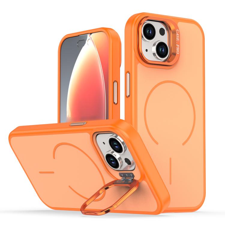 Bright Color Contrast Skin-feel Camera Bracket Magsafe Phone Case�����������������...