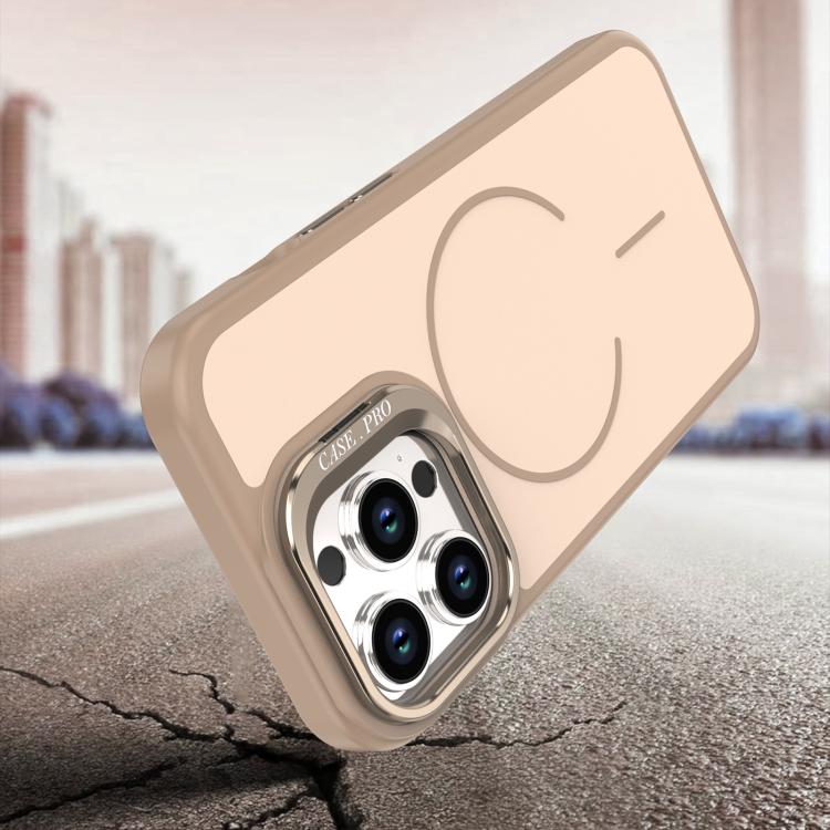 Bright Color Contrast Skin-feel Camera Bracket Magsafe Phone Case, For iPhone 13 P...