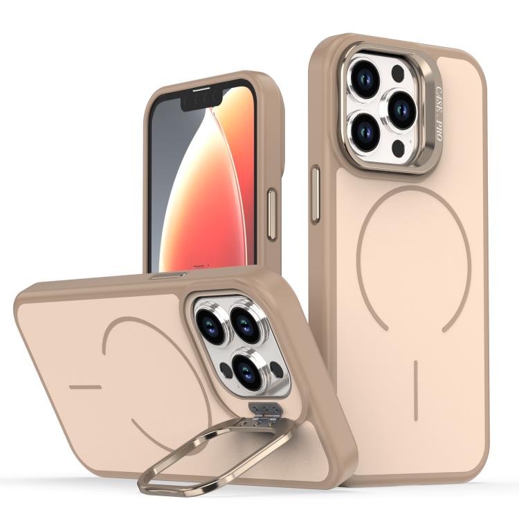 Bright Color Contrast Skin-feel Camera Bracket Magsafe Phone Case, For iPhone 13 P...