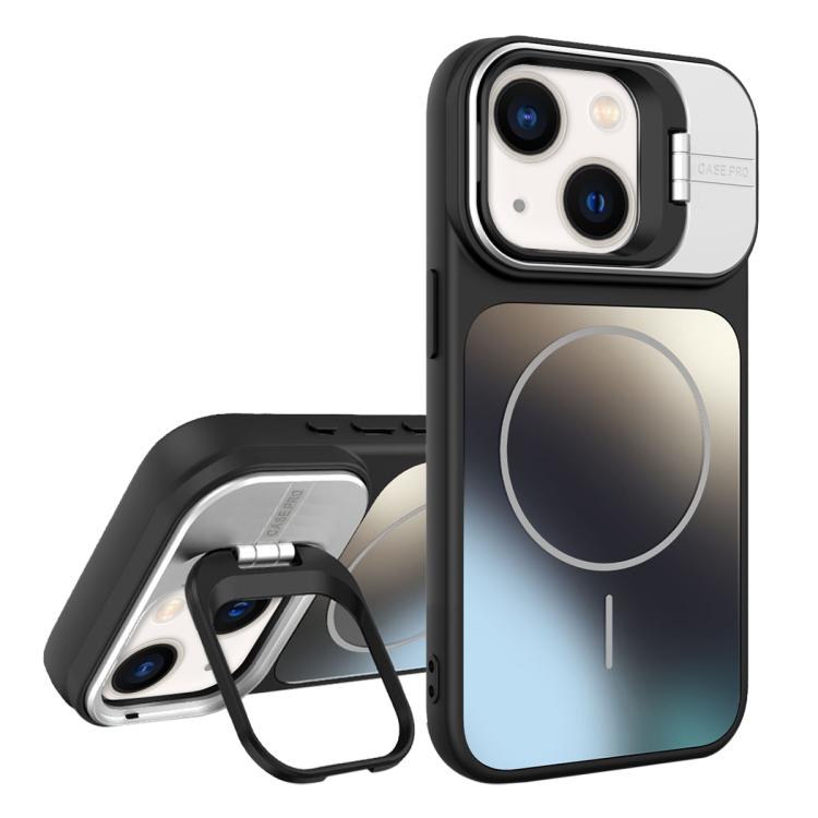 AG Frosted Lens Holder MagSafe Phone Case, For iPhone 15 Plus, For iPhone 15������...