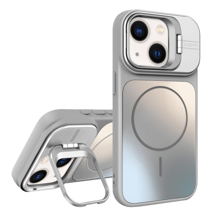 AG Frosted Lens Holder MagSafe Phone Case, For iPhone 15 Plus, For iPhone 15������...
