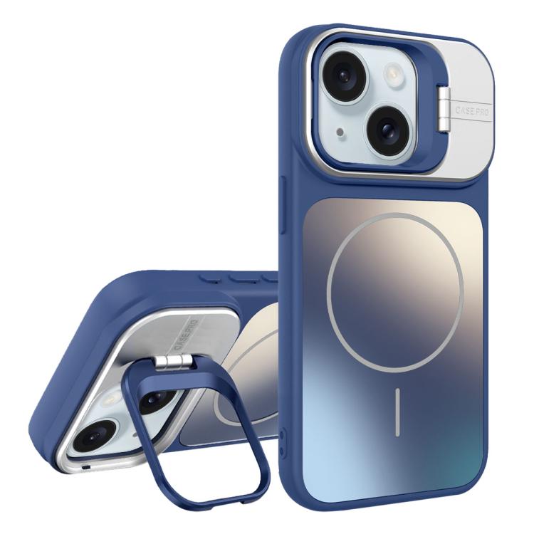 AG Frosted Lens Holder MagSafe Phone Case, For iPhone 15 Plus, For iPhone 15������...