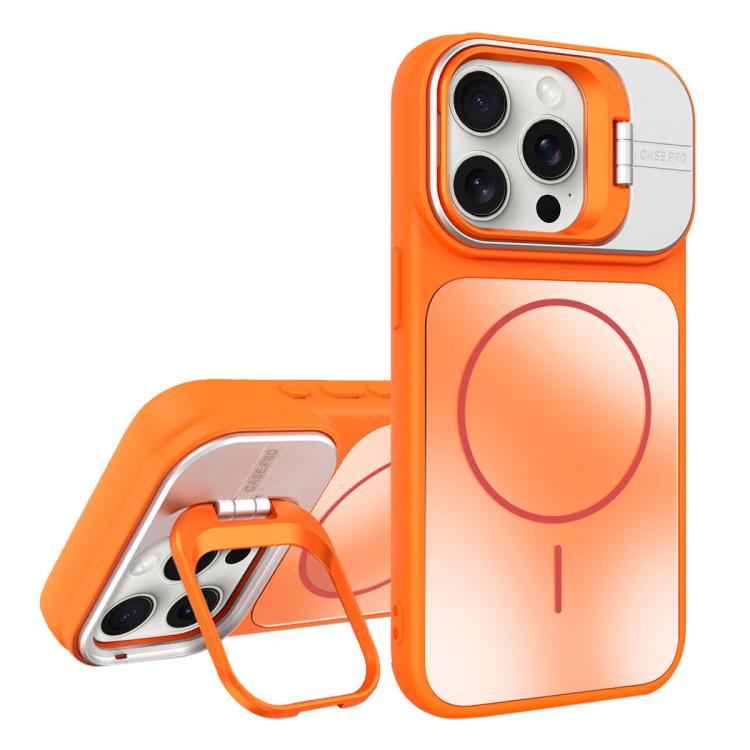 AG Frosted Lens Holder MagSafe Phone Case, For iPhone 17 Pro Max, For iPhone 17 Pr...