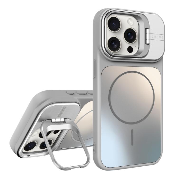 AG Frosted Lens Holder MagSafe Phone Case, For iPhone 17 Pro Max, For iPhone 17 Pr...