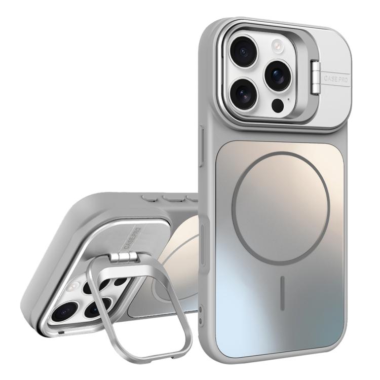 AG Frosted Lens Holder MagSafe Phone Case, For iPhone 17 Pro Max, For iPhone 17 Pr...