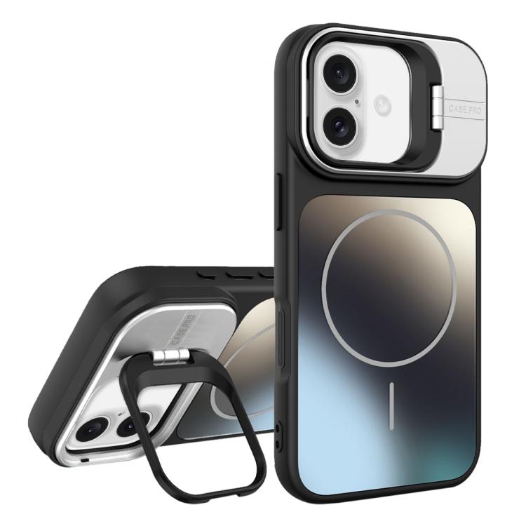 AG Frosted Lens Holder MagSafe Phone Case, For iPhone 17 Pro Max, For iPhone 17 Pr...