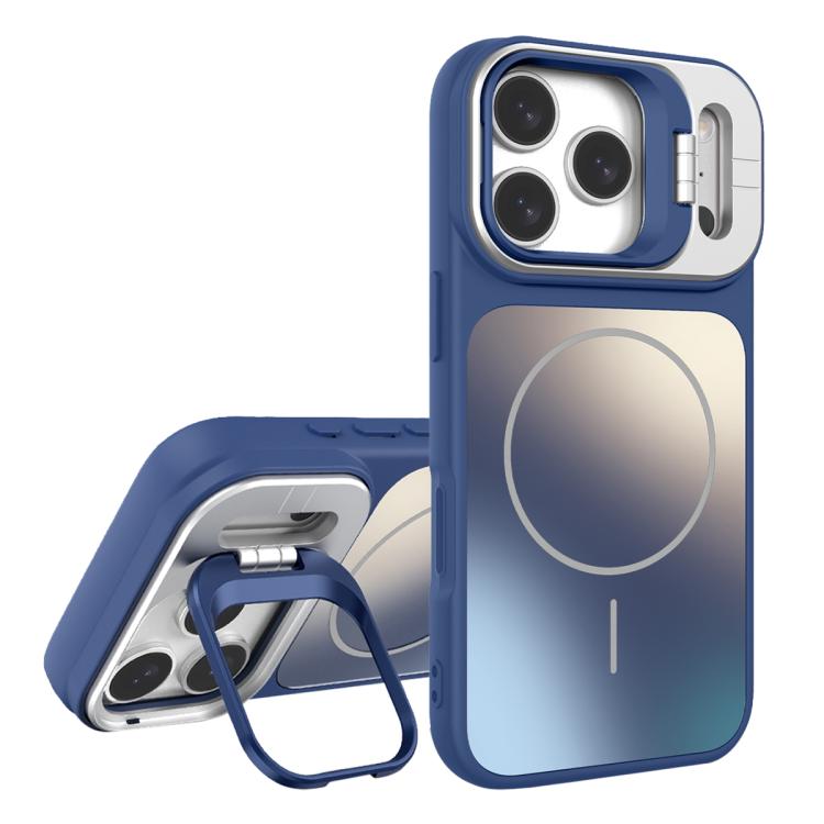 AG Frosted Lens Holder MagSafe Phone Case, For iPhone 17 Pro Max, For iPhone 17 Pr...