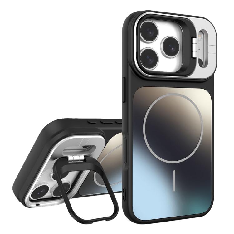 AG Frosted Lens Holder MagSafe Phone Case, For iPhone 17 Pro Max, For iPhone 17 Pr...