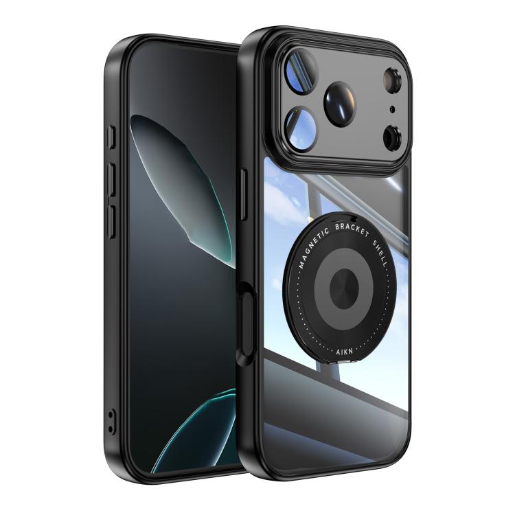 360 Holder Magsafe Acrylic Hybrid TPU Phone Case, For iPhone 17 Pro Max�����������...