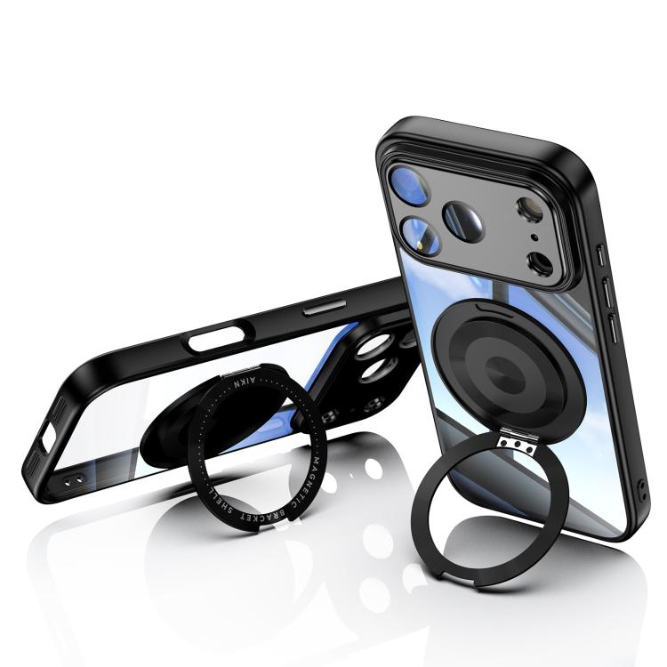 360 Holder Magsafe Acrylic Hybrid TPU Phone Case, For iPhone 17 Pro Max�����������...