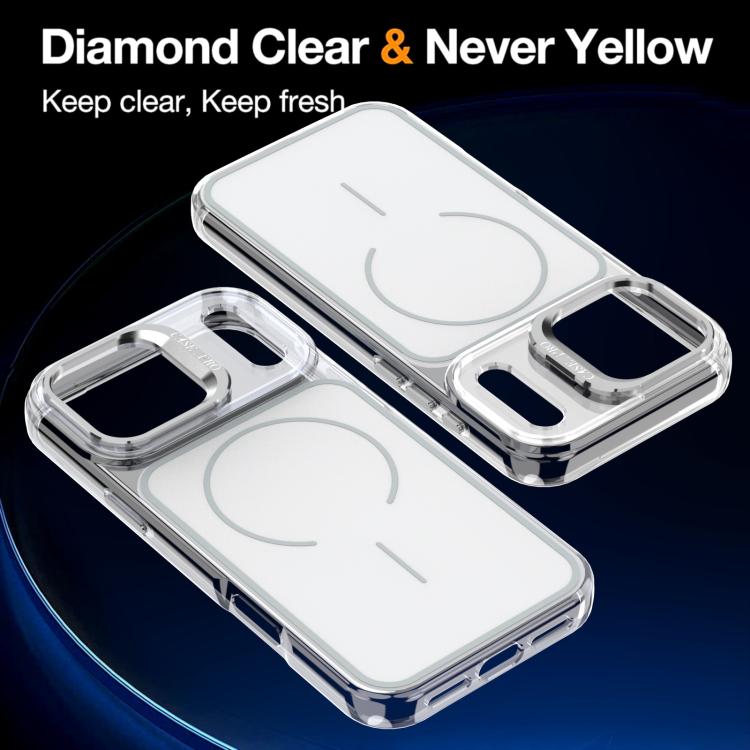 Bright Color Blocking Camera Bracket Magnetic Phone Case, For iPhone 17 Pro Max���...