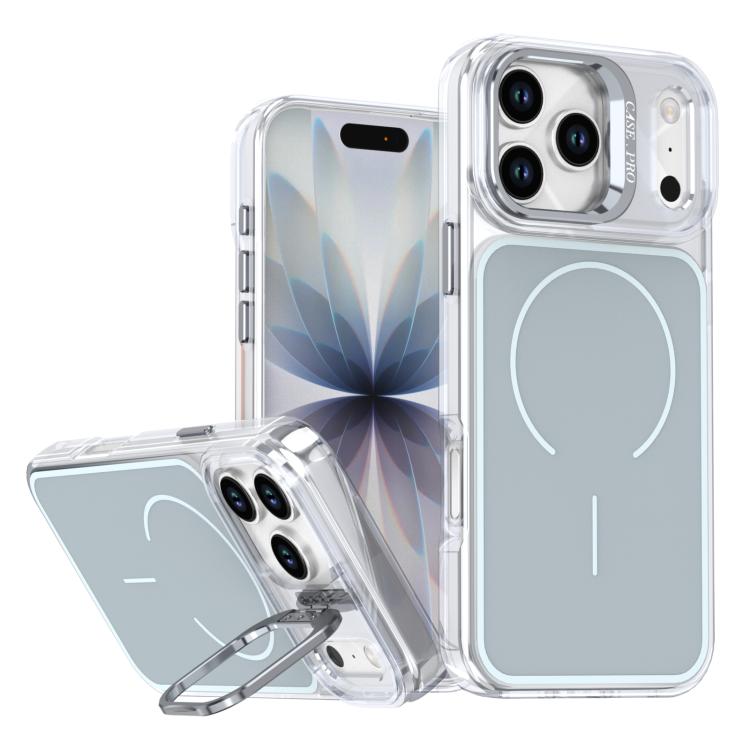 Bright Color Blocking Camera Bracket Magnetic Phone Case, For iPhone 17 Pro Max���...