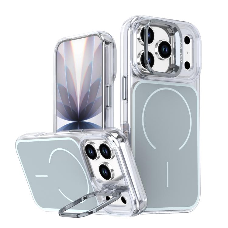 Bright Color Blocking Camera Bracket Magnetic Phone Case, For iPhone 17 Pro Max���...