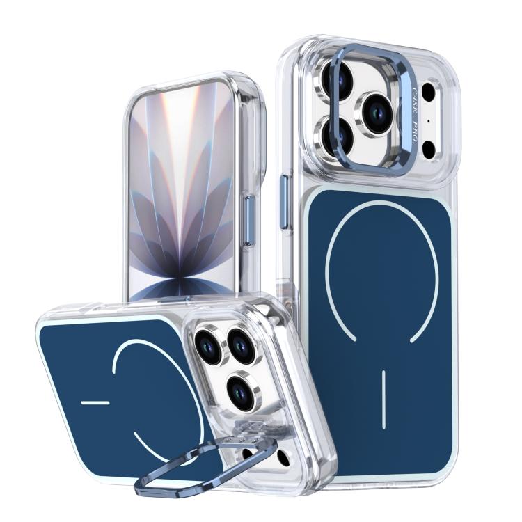 Bright Color Blocking Camera Bracket Magnetic Phone Case, For iPhone 17 Pro Max���...