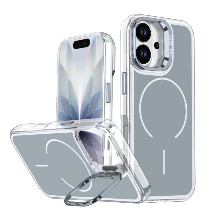 Bright Color Blocking Camera Bracket Magnetic Phone Case, For iPhone 17 Pro Max���...