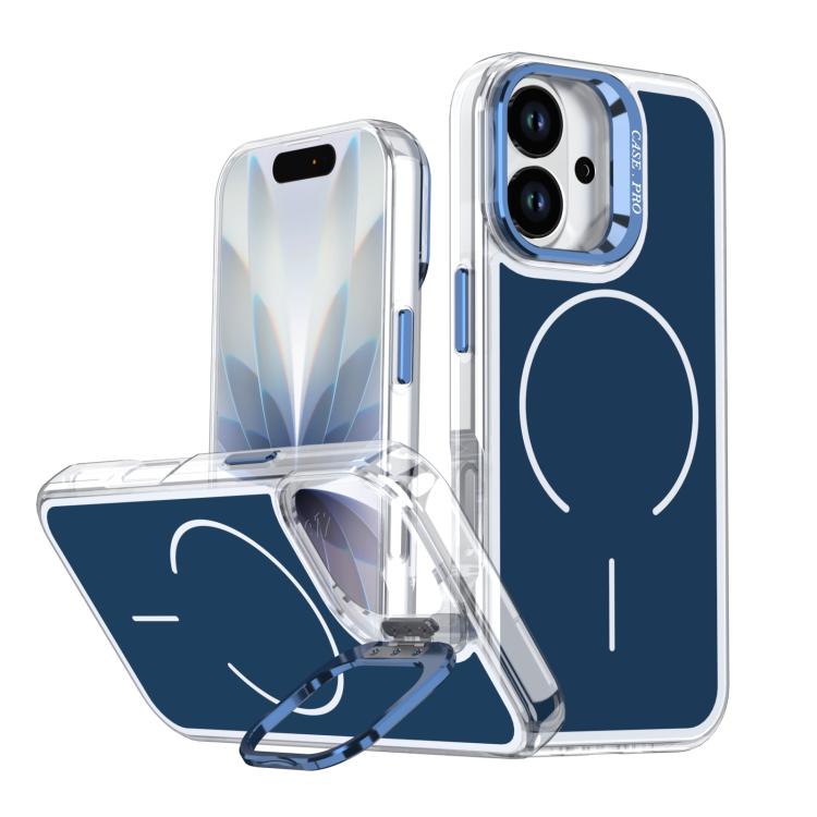 Bright Color Blocking Camera Bracket Magnetic Phone Case, For iPhone 17 Pro Max���...