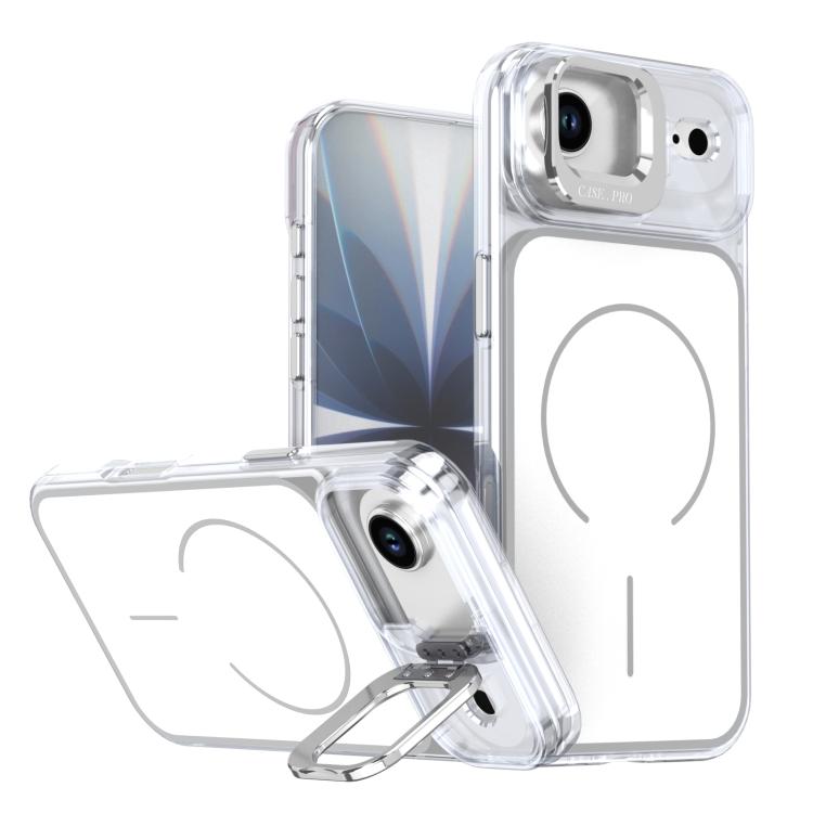 Bright Color Blocking Camera Bracket Magnetic Phone Case, For iPhone 17 Pro Max���...