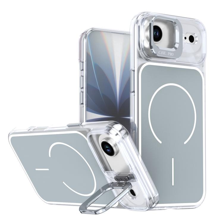 Bright Color Blocking Camera Bracket Magnetic Phone Case, For iPhone 17 Pro Max���...