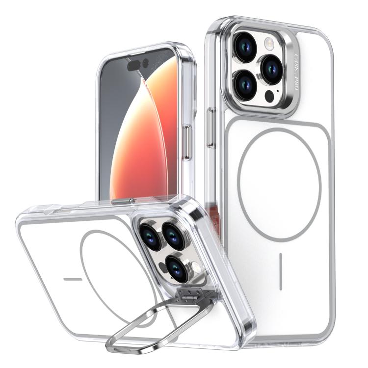 Bright Color Blocking Camera Bracket Magnetic Phone Case, For iPhone 17 Pro Max���...