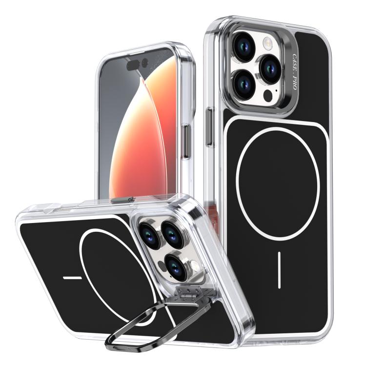 Bright Color Blocking Camera Bracket Magnetic Phone Case, For iPhone 17 Pro Max���...