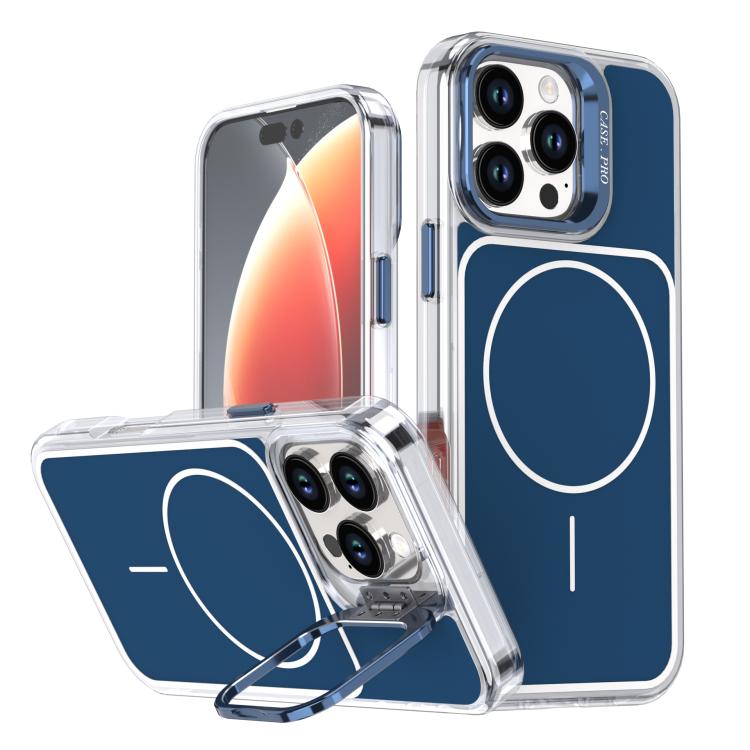 Bright Color Blocking Camera Bracket Magnetic Phone Case, For iPhone 17 Pro Max���...