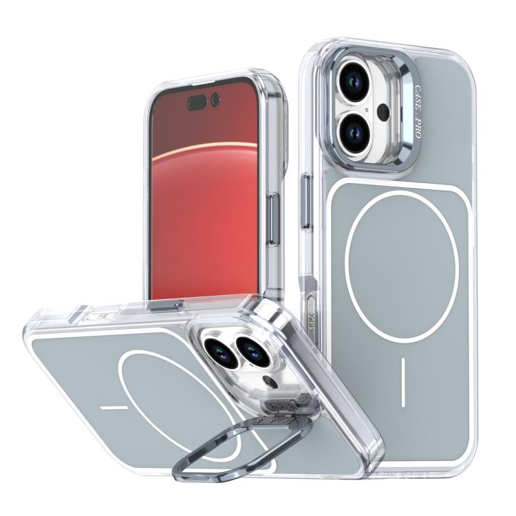 Bright Color Blocking Camera Bracket Magnetic Phone Case, For iPhone 17 Pro Max���...