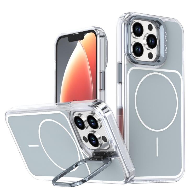 Bright Color Blocking Camera Bracket Magnetic Phone Case, For iPhone 13 Pro Max���...