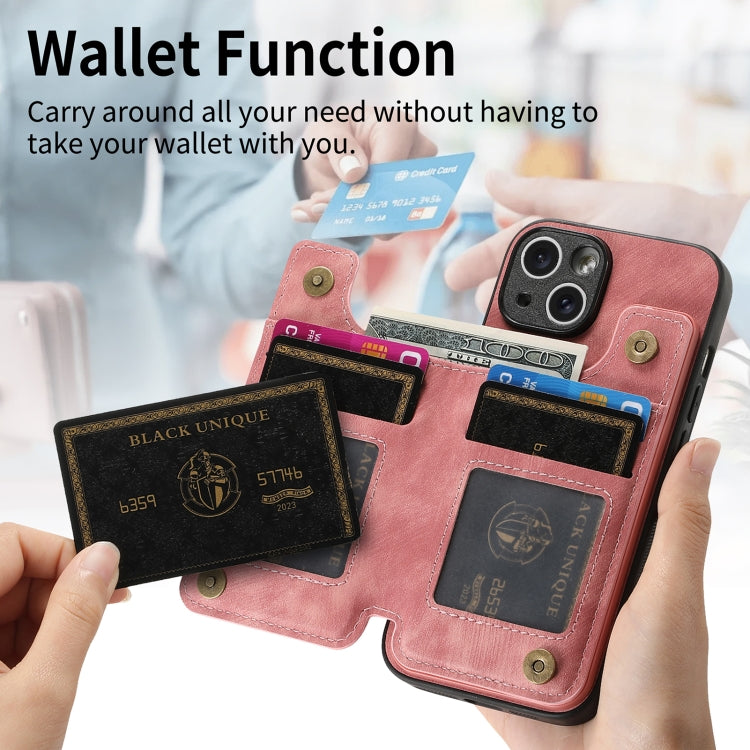 Retro Leather Zipper Wallet Back Phone Case, For iPhone 13, For iPhone 12���������...