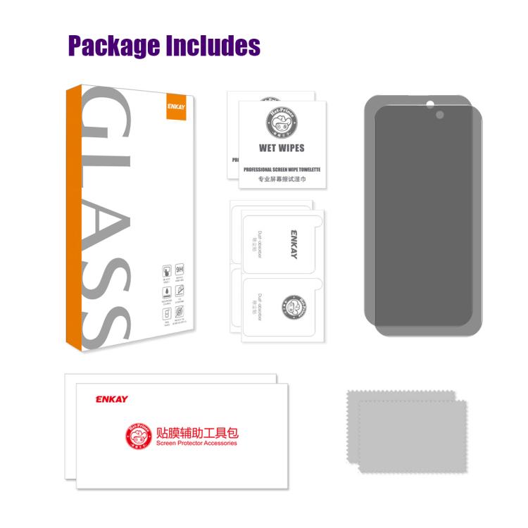 2pcs ENKAY Hat-Prince 28 Degree Anti-peeping Privacy Tempered Glass Film����������...