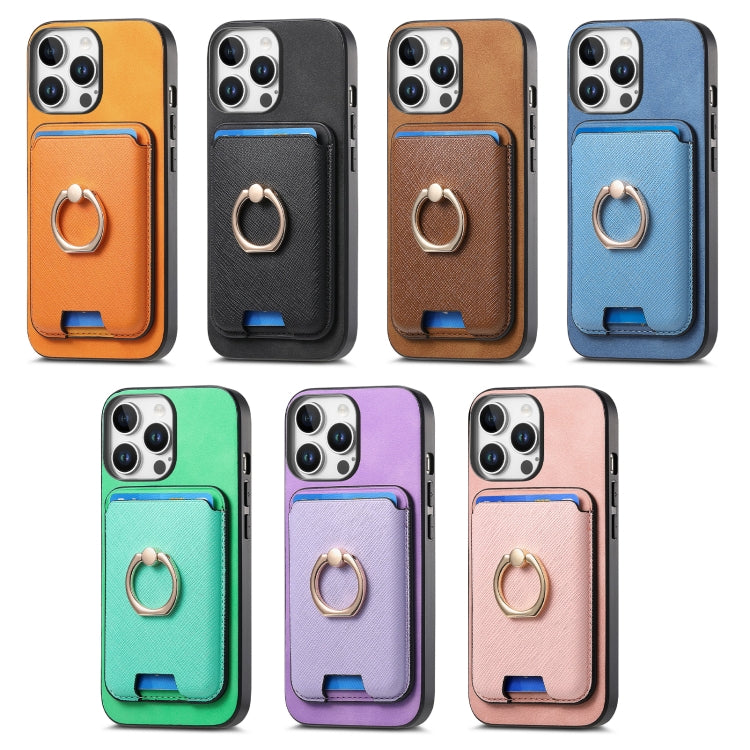 Retro Cross Leather Card Bag MagSafe Phone Case, For iPhone 14 Plus, For iPhone 14...