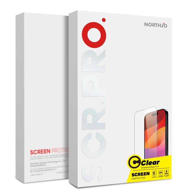 2pcs NORTHJO A++ 0.3mm 2.5D Screen Tempered Glass Film, For iPhone 17 Pro Max, For iPhone 17 Pro, For iPhone 17������...