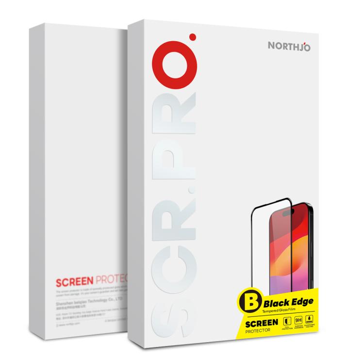 2pcs NORTHJO A++ 0.3mm Screen Full Glue Silk Printing Tempered Glass Film���������...