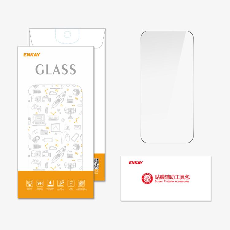 ENKAY Thickened Glue No White Edge 9H Big Arc Edge High Aluminum-silicon Tempered Glass Film, For iPhone 17 Pro Max��...