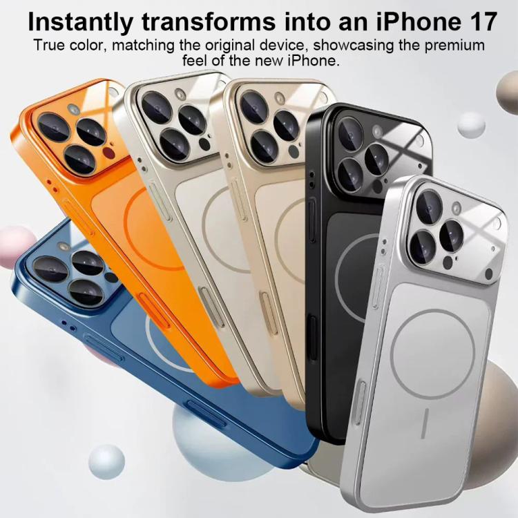 Change to 17 Big Lens Window Frosted MagSafe Phone Case, For iPhone 13 Pro Max����...