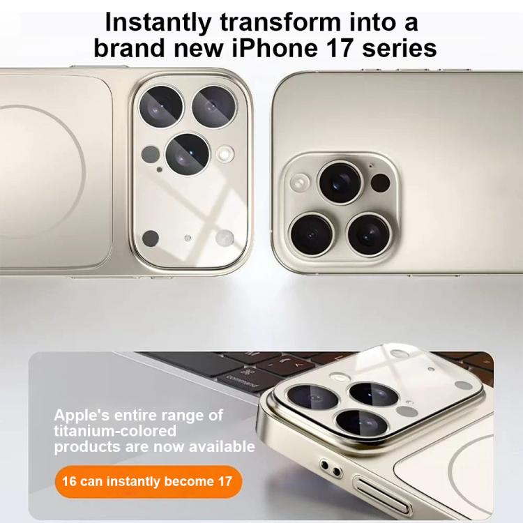 Change to 17 Big Lens Window Frosted MagSafe Phone Case, For iPhone 13 Pro Max����...